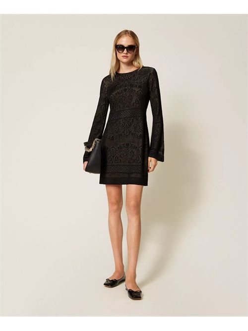 Abito corto in maglia traforata TWINSET | TP3380/00006